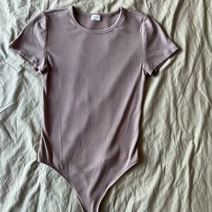 Wilfred Tan Ribbed Bodysuit